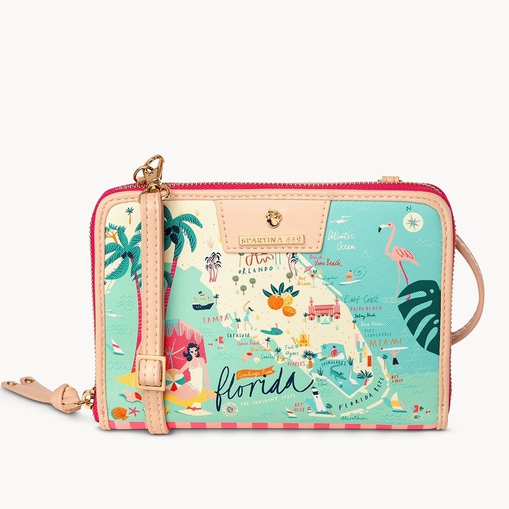 Spartina 449 Florida All-In-One Phone Crossbody Bag